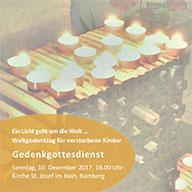 Gedenkgottesdienst 10. Dezember 2017